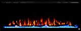 Touchstone Sideline Elite Smart 50” WiFi-Enabled Electric Fireplace - in-Wall Recessed - 60 Color Combinations - 1500/750 Watt Heater (68-88°F Thermostat) - Black - Log, Crystals & Driftwood - 80036