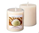 Luminessence Set of 2 Vanilla Scented Pillar Candles
