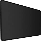 Large Gaming Mouse Pad, 31.5x15.7x0.12 inch Large Extended Computer Keyboard Mouse Mat, Water Resist Non-Slip Mousepad Rubber Base Long XXL Desk Mouse Pad for Work & Gaming, Office & Home, Black