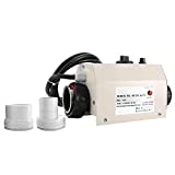 Happybuy Electric Water Heater fit for Thermostat 3KW 220V Electric Water Heater fit for Thermostat for Max 528 Gallon Mini Swimming Pool SPA Swimming Pool fit for Thermostat Automated 50mm Interface