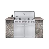 Weber 7360001 Summit S-660 Built-In Liquid Propane Gas Grill, Stainless Steel