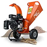 SuperHandy Mini Wood Chipper Shredder Mulcher Heavy Duty 7HP Compact Design 3" Inch Max Capacity (GUO035-1)