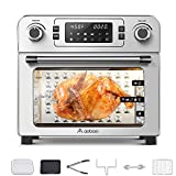 Aobosi Toaster Oven Air Fryer Oven Toaster Convection Oven Digital Countertop Rotisserie Oven Pizza Oven 10-in-1 Multi-Function Toast/Roast/Broil/Bake/Dehydrate|Large 24Qt|Recipe|1700W 16x13x16"